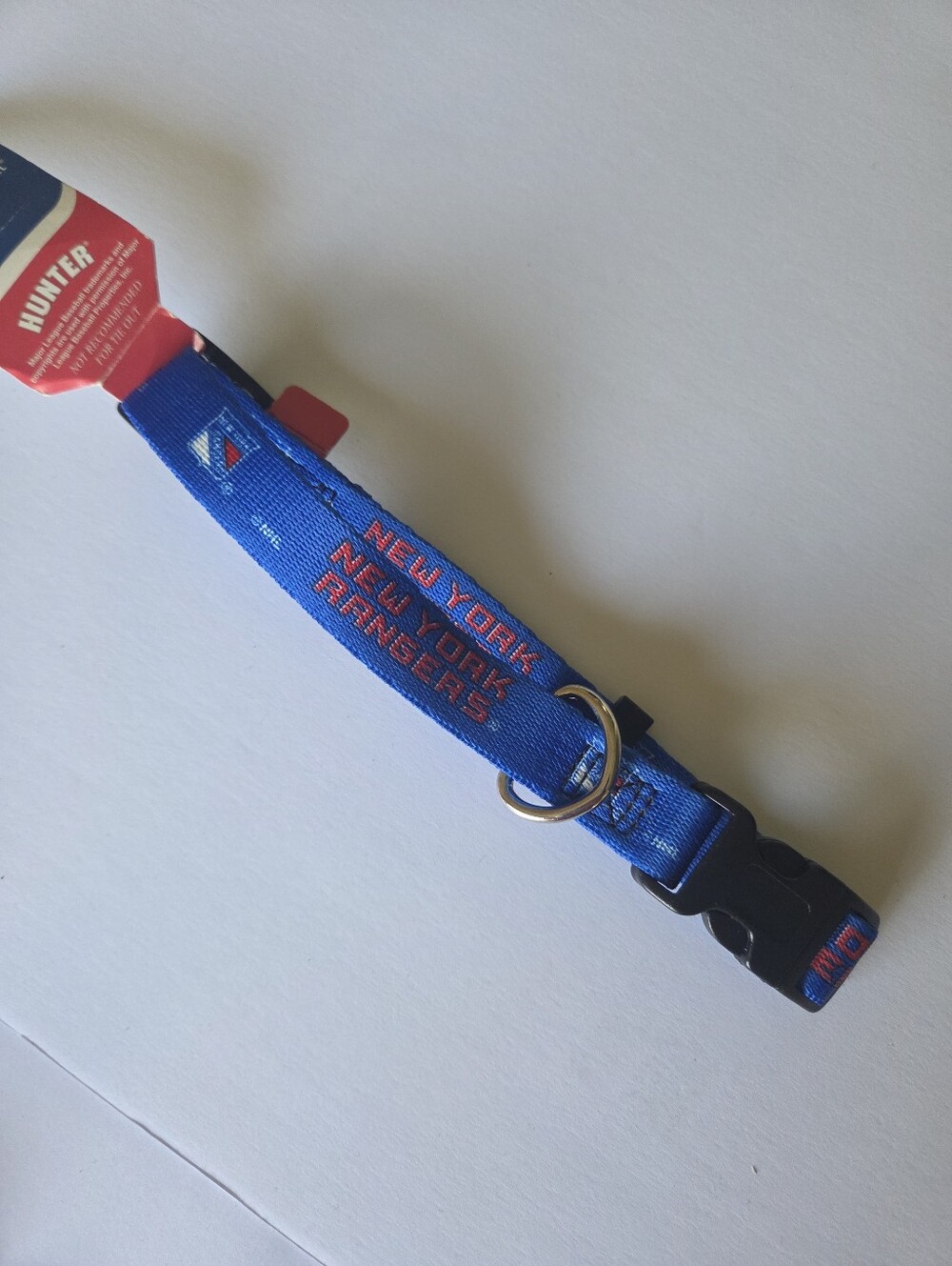 New York Rangers Dog Collar M Adjustable NHL Hockey Logo NWT